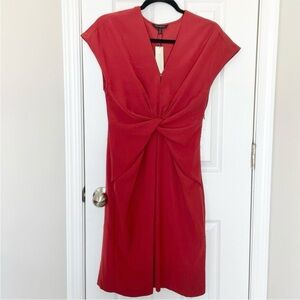 Banana Republic Factory Twist Front Dress in Ember 8P NEW with Tags